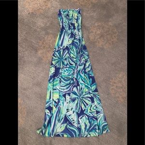 Lilly Pulitzer strapless maxi dress